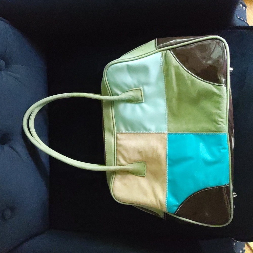 💥New💥COMPTOIR SUD PACIFIQUE Suede/Patent Bag